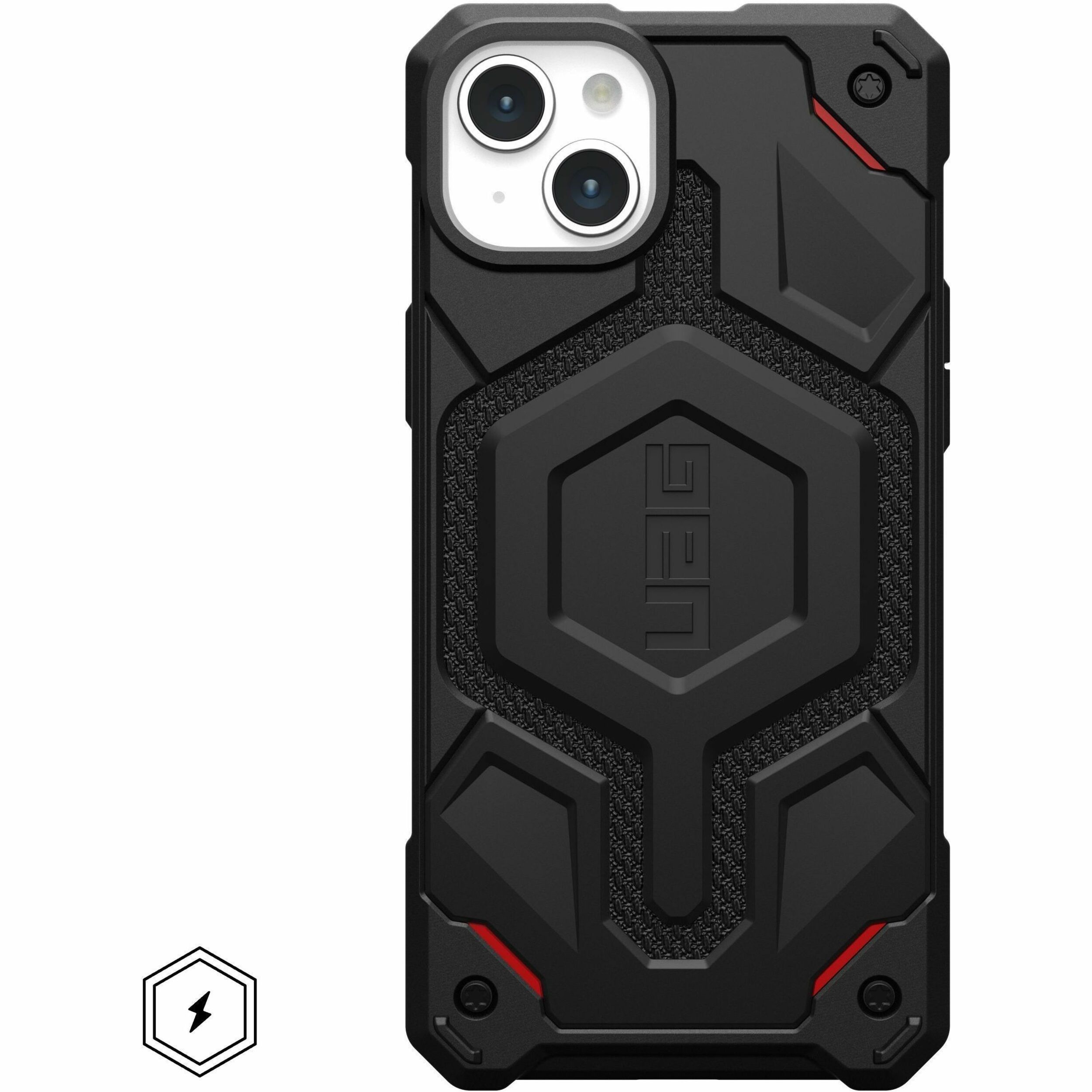 Urban Armor Gear Monarch Pro Kevlar&reg; iPhone 15 Plus Case - Kevlar Black