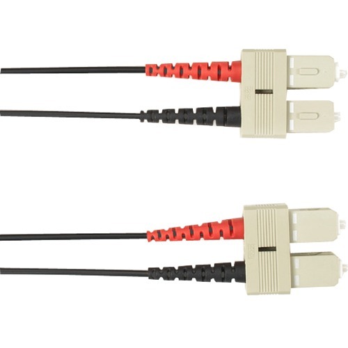 Black Box Colored Fiber OM2 50/125 Multimode Fiber Optic Patch Cable-OFNR PVC