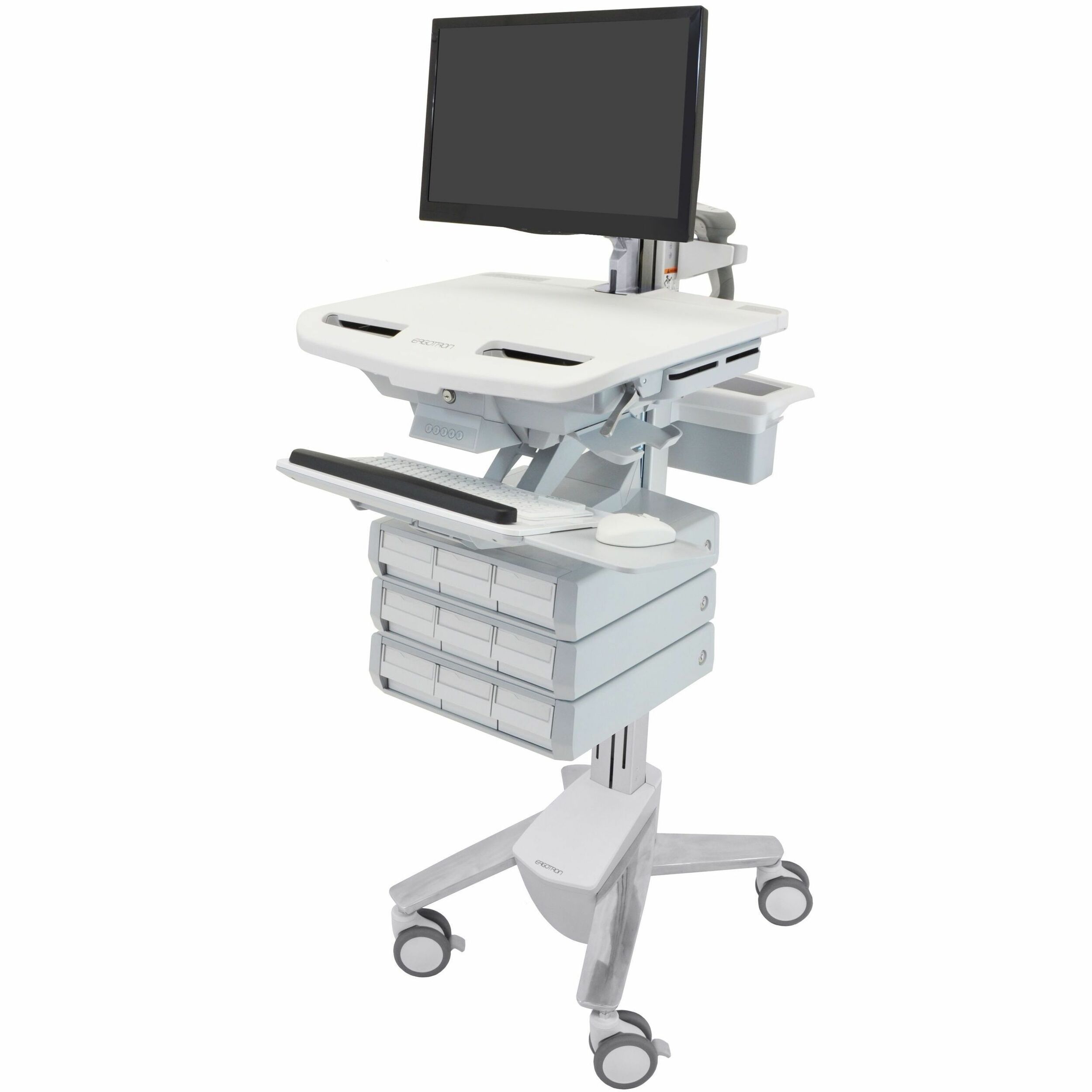Ergotron StyleView Cart with LCD Arm, 9 Drawers (3x3)