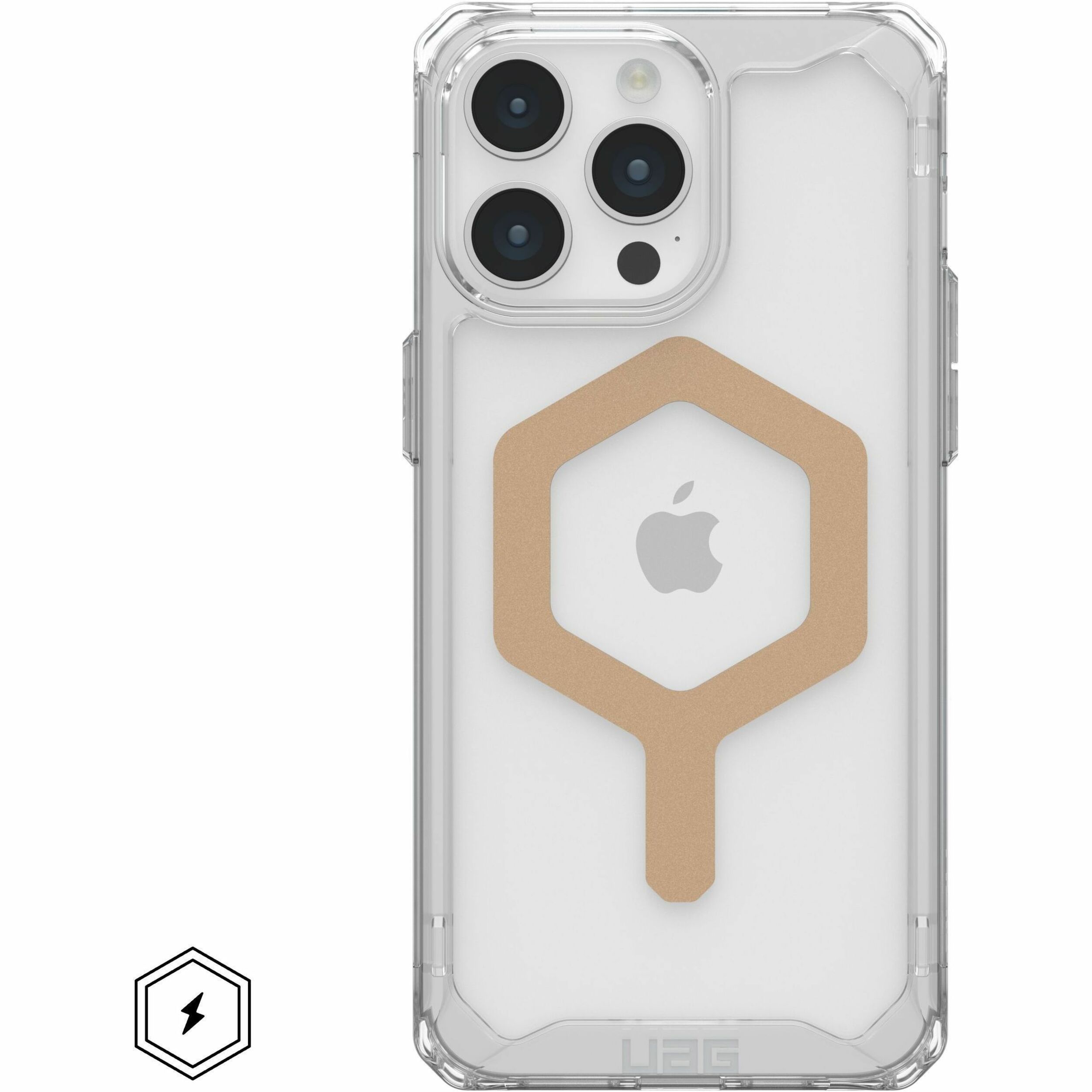 Urban Armor Gear Plyo iPhone 15 Pro Max Case - Ice/Gold