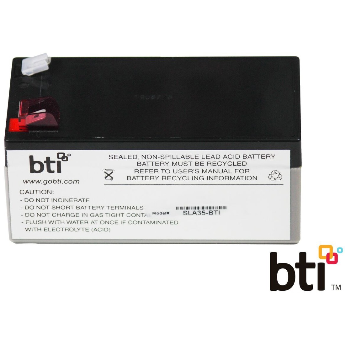 BTI RBC35-SLA35-BTI SEALED LEAD ACID BATTERY FOR APC - 2yr Warranty - BE350C, BE350D-LM, BE350G, BE350G-CN, BE350G-LM, BE350R, BE350R-CN, BE350T, BE350U, BE350U-CN