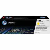 HP 128A (CE322A) Original Standard Yield Laser Toner Cartridge - Single Pack - Yellow - 1 Each