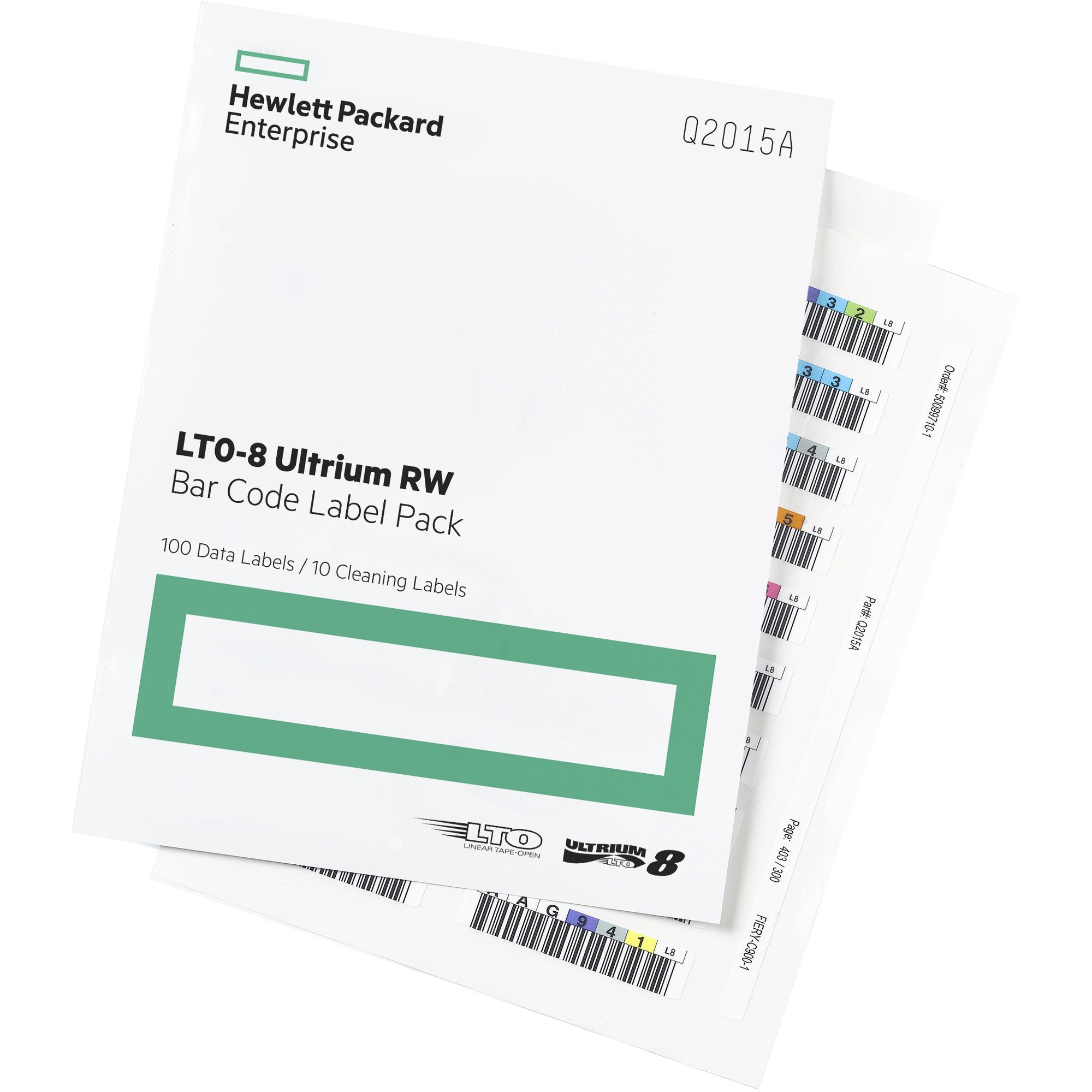 HPE LTO-8 Ultrium Re-writable Bar Code Label Pack