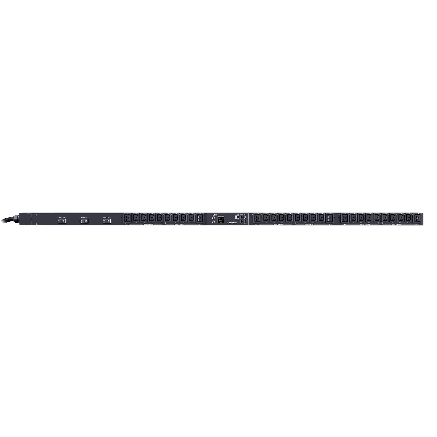 CyberPower PDU83107 3 Phase 200 - 240 VAC 50A Switched Metered-by-Outlet