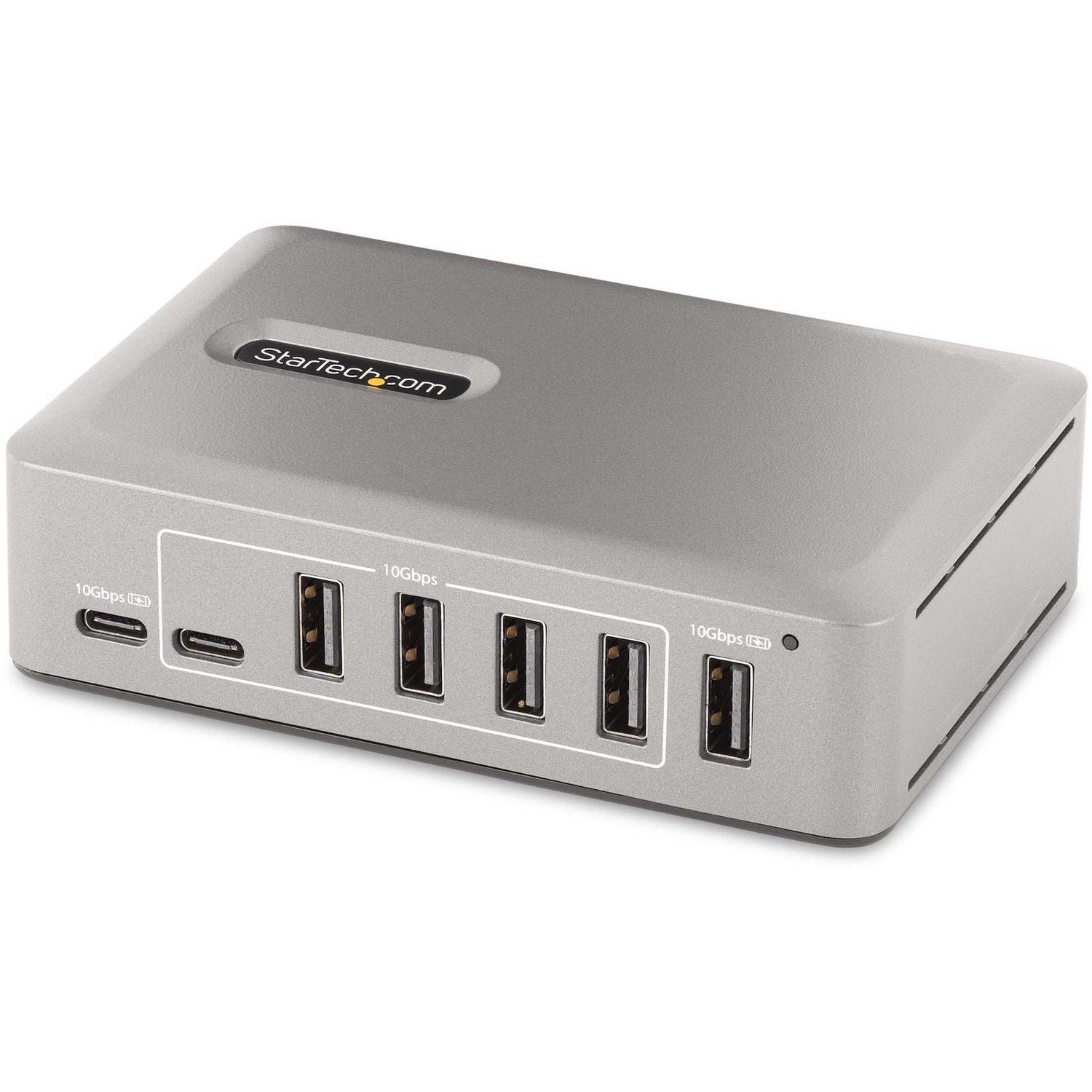 StarTech 10-Port USB-C Hub, 8x USB-A + 2x USB-C, Self-Powered w/65W Power Supply, USB 10Gbps Desktop/Laptop USB Hub w/Charging, TAA