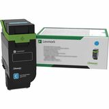 Lexmark Original High Yield Laser Toner Cartridge - Box - Return Program - Cyan - 1 Pack