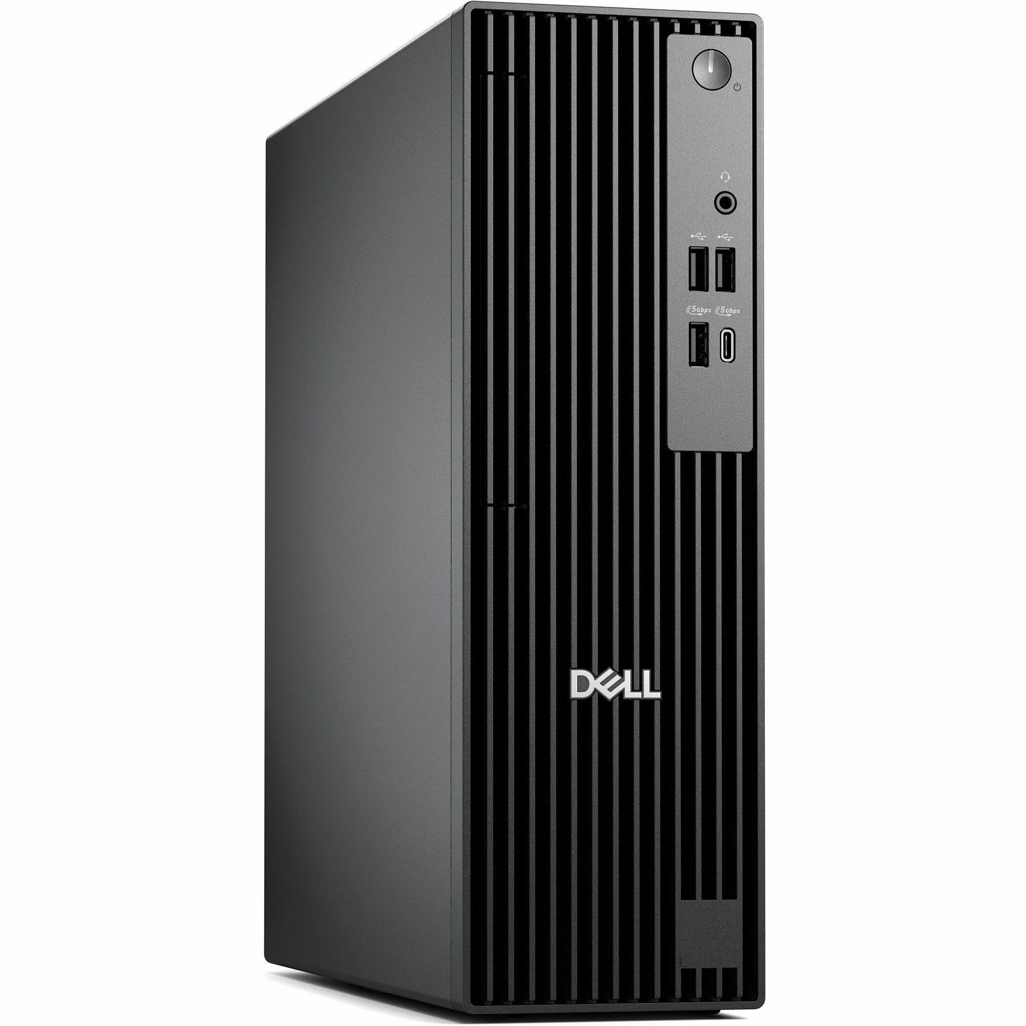 Dell Pro Slim QCS1250 Desktop Computer - Intel Core Ultra 5 235 - 16 GB - 256 GB PCI Express NVMe 4.0 SSD - Slim PC - Standard Black