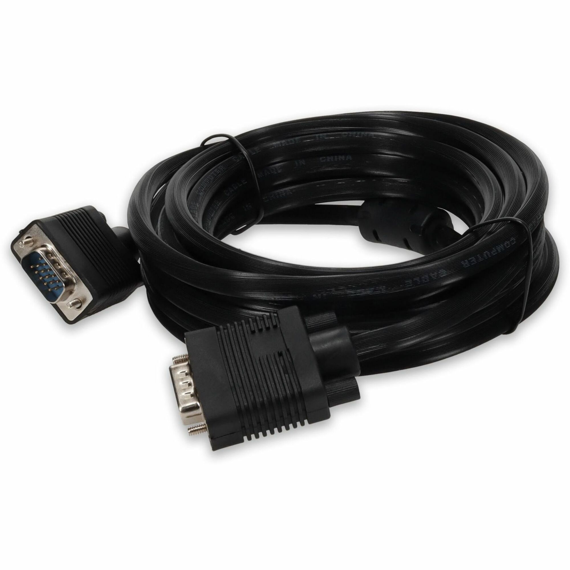 AddOn 5-Pack of 25ft VGA Male to VGA Male Black Cables For Resolution Up to 1920x1200 (WUXGA)