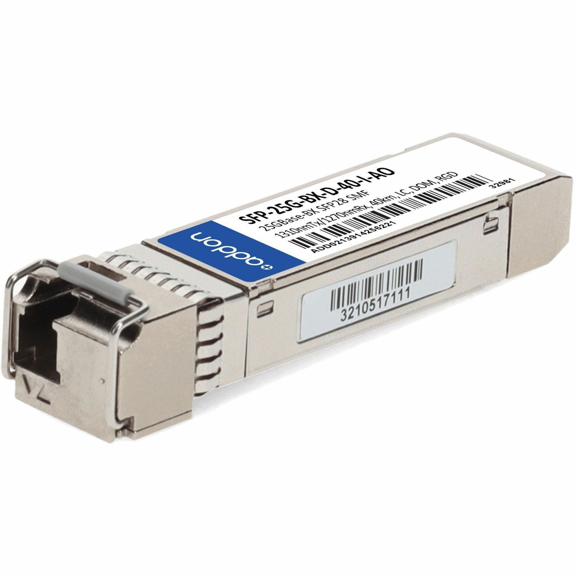 AddOn Cisco® SFP-25G-BX-D-40-I Compatible TAA 25GBase-BX SFP28 Transceiver (SMF, 1310nmTx/1270nmRx, 40km, LC, DOM, -40 to 85C)