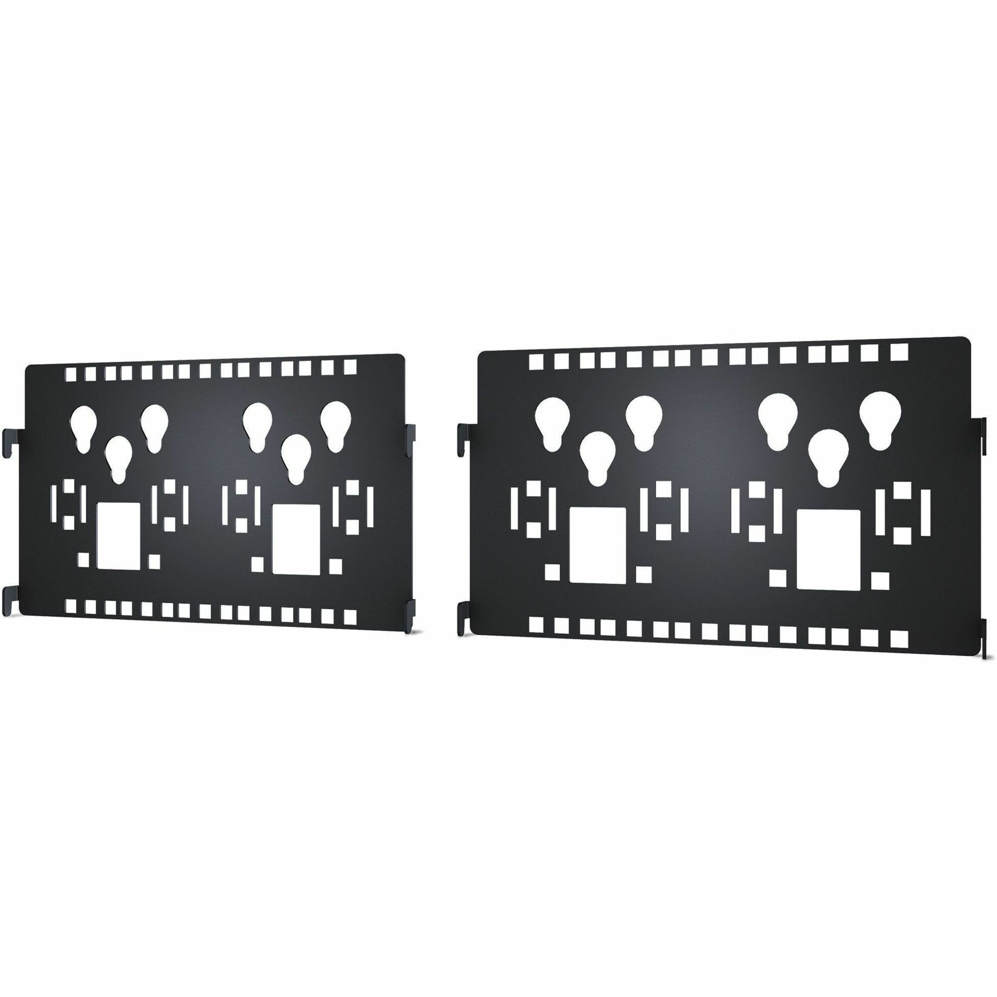 APC NetShelter Cable Management, Connector Accessory Bracket, for 12" Wide double-sided Vertical Cable Manager, Set of 2