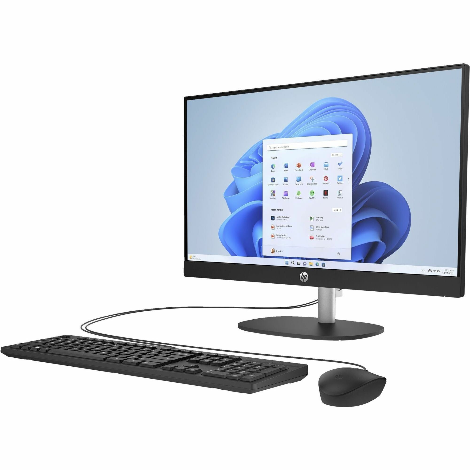 HP 24-cr0000a 24-cr0010 All-in-One Computer - AMD Athlon Silver 7120U - 8 GB - 256 GB PCI Express NVMe SSD - 23.8" Full HD - Desktop - Shell White