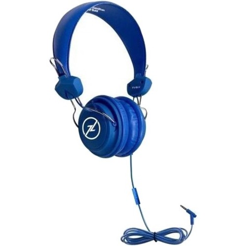HEADSET W/ IN LINE MICROPHONE BLUE