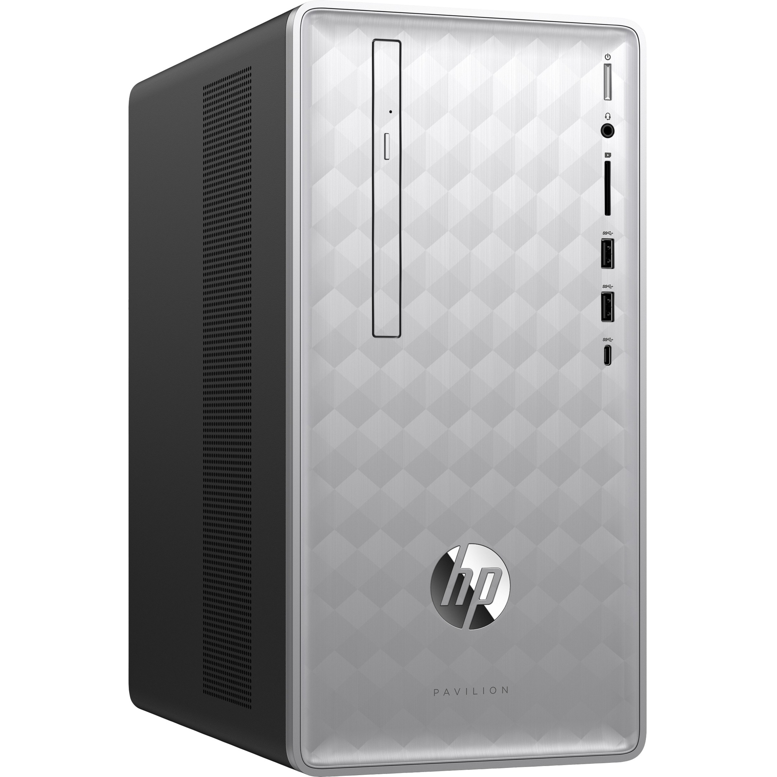HP Pavilion 590-P0000 590-p0050 Desktop Computer - Intel Core i5 8th Gen i5-8400 - 8 GB - 1 TB HDD - 16 GB SSD