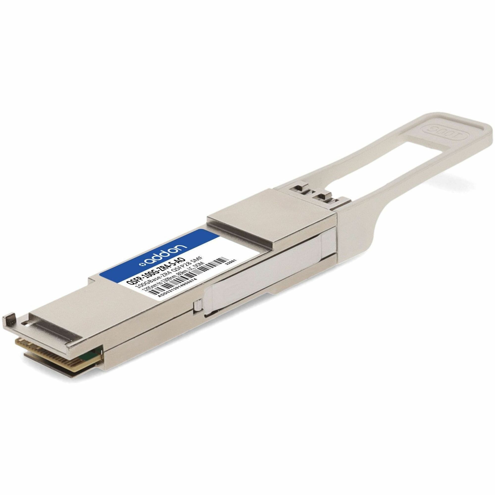 AddOn Cisco® QSFP-100G-ZR4-S Compatible TAA 100GBase-ZR4 QSFP28 Transceiver (SMF, 1295nm to 1309nm, 80km, LC, DOM)