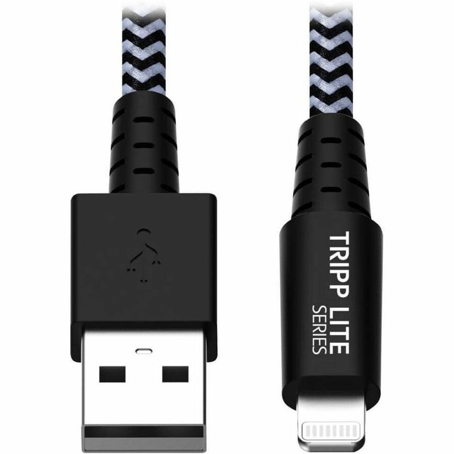 Eaton Tripp Lite Series Heavy-Duty USB-A to Lightning Sync/Charge Cable, MFi Certified - M/M, USB 2.0, 3 ft. (0.91 m)