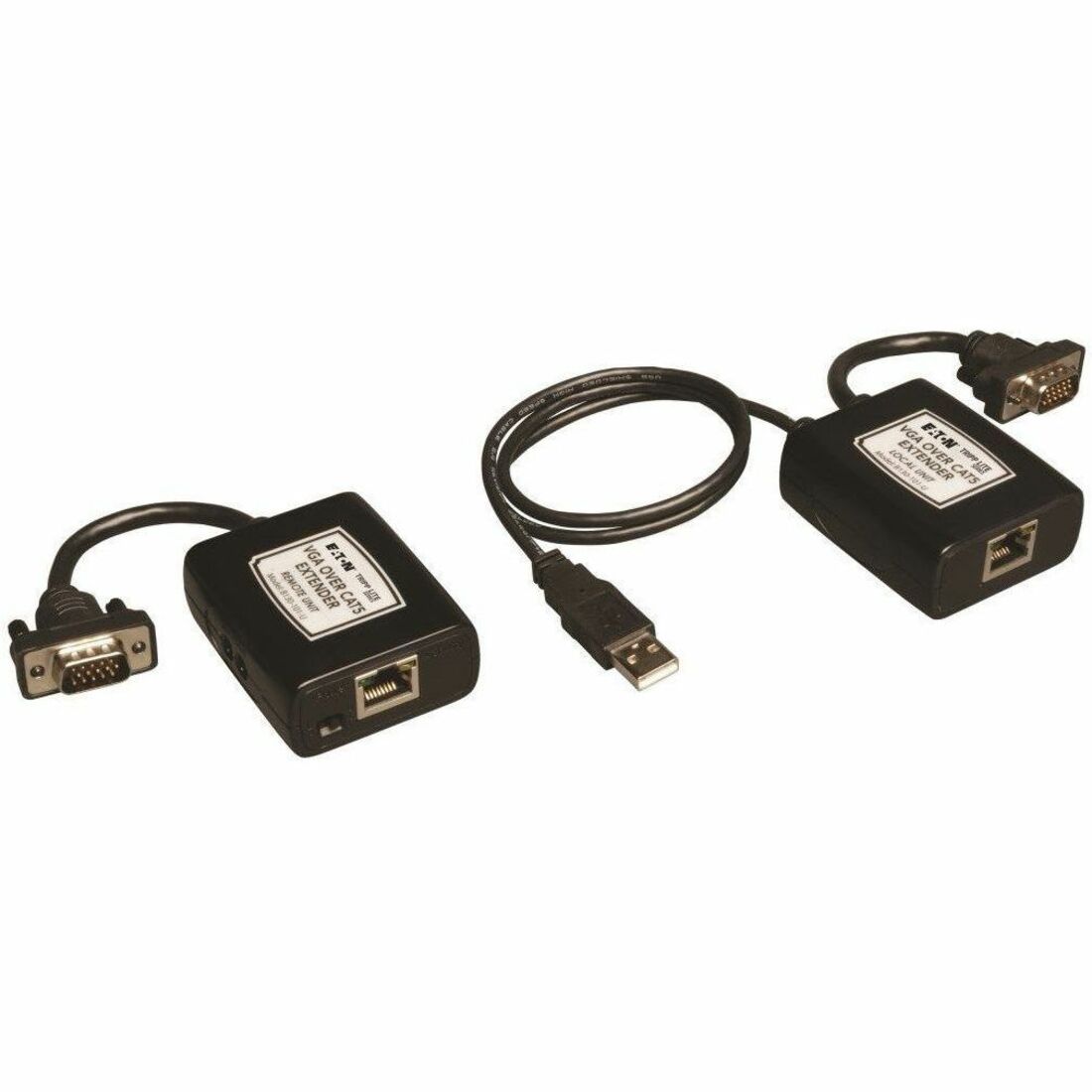 Tripp Lite by Eaton VGA over Cat5/6 Extender Kit Transmitter/Receiver for Video USB Powered Up to 500 ft. (152 m) TAA