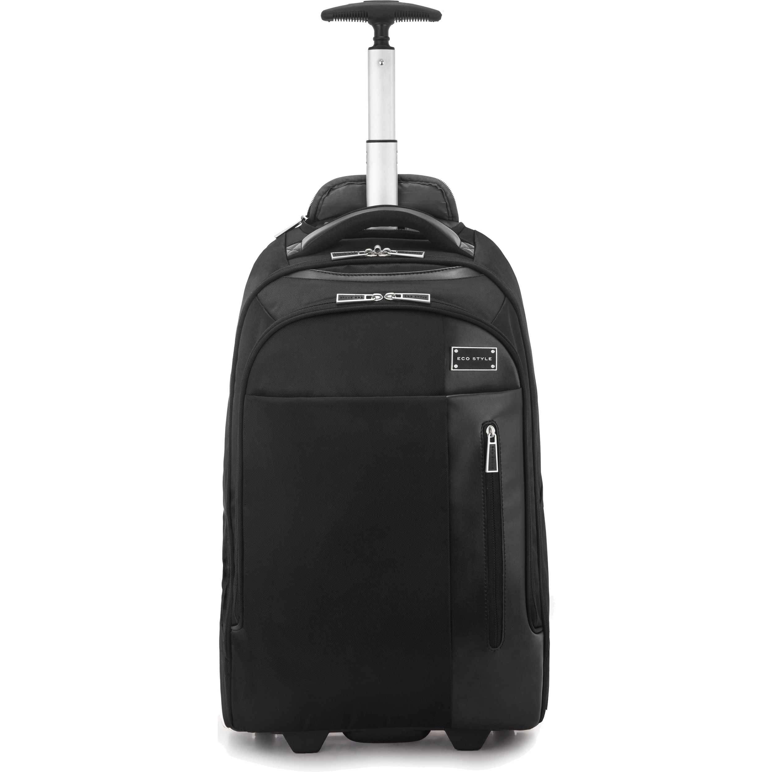ECO STYLE Tech Exec Carrying Case (Rolling Backpack) for 17.3" Laptop - Black