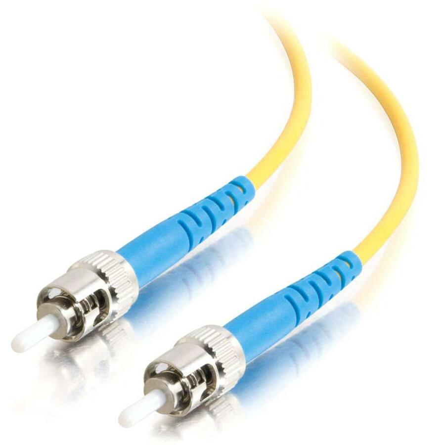 C2G-1m ST-ST 9/125 OS1 Simplex Singlemode PVC Fiber Optic Cable - Yellow