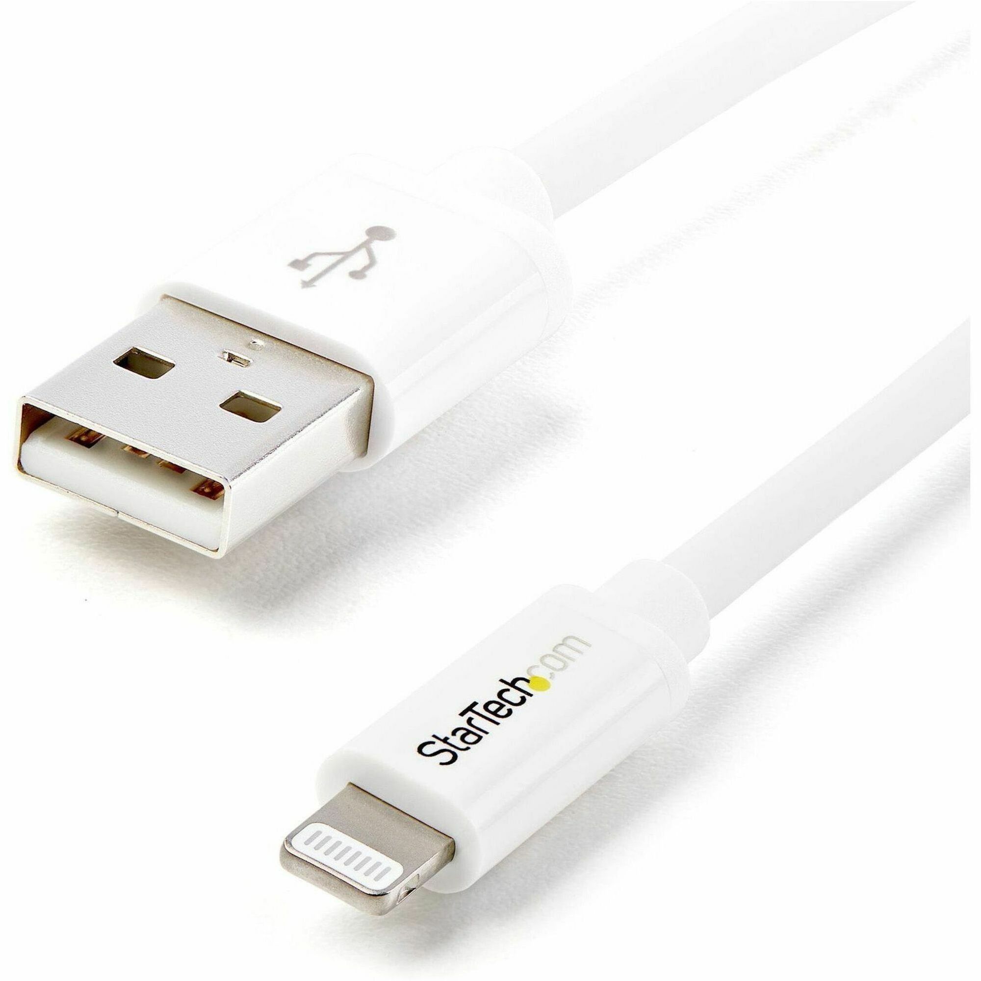 StarTech.com 1m (3ft) White Apple® 8-pin Lightning Connector to USB Cable for iPhone / iPod / iPad