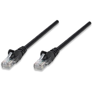 Network Patch Cable, Cat5e, 5m, Black, CCA, U/UTP, PVC, RJ45, Gold Plated Contacts, Snagless, Booted, Lifetime Warranty