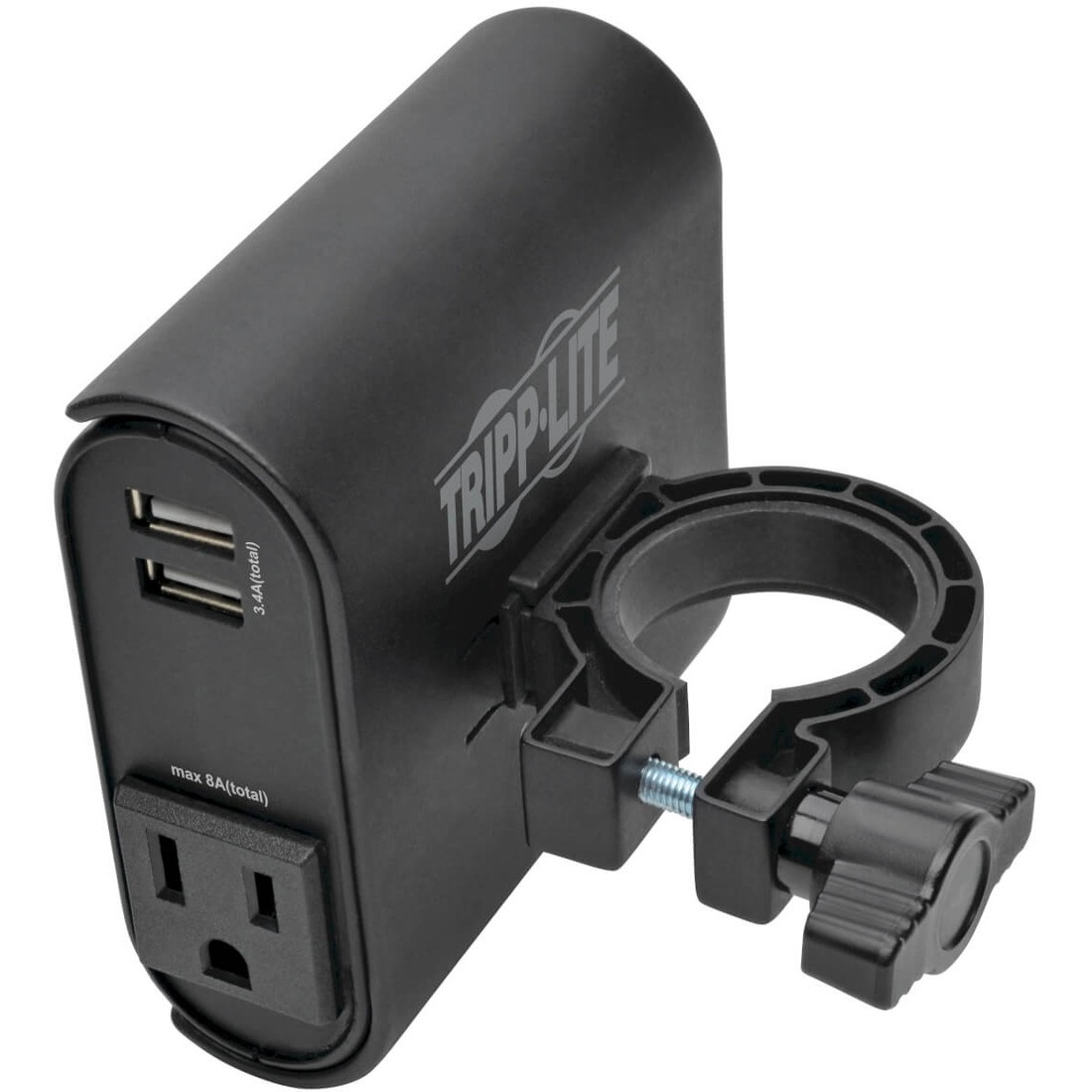 Tripp Lite by Eaton AC/USB Charging Clip for Display Mounts w/ 2 USB Ports & 2 5-15R
