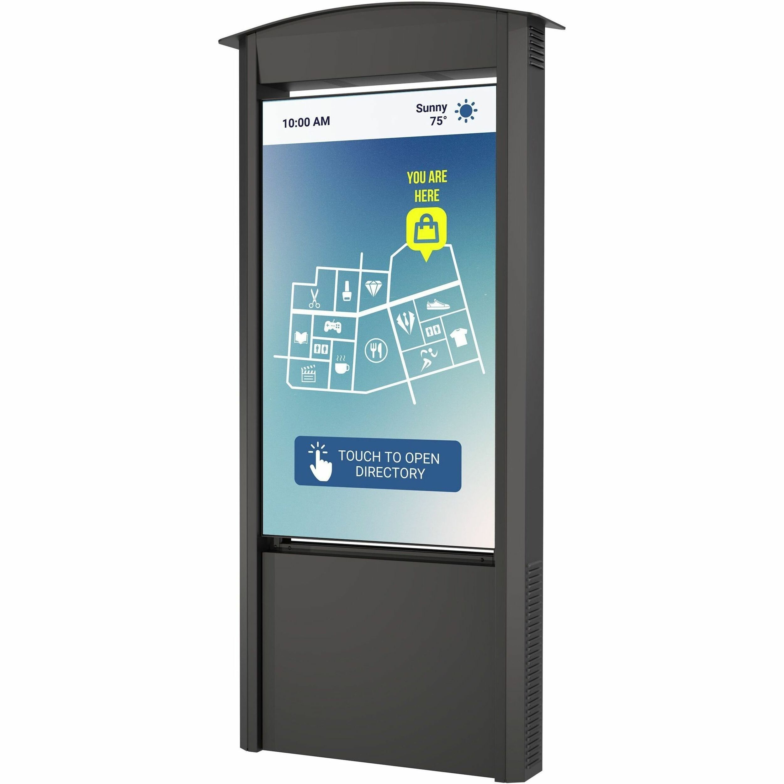 Peerless-AV&reg; Smart City Kiosk with 55" Xtreme™ High Bright Outdoor Display