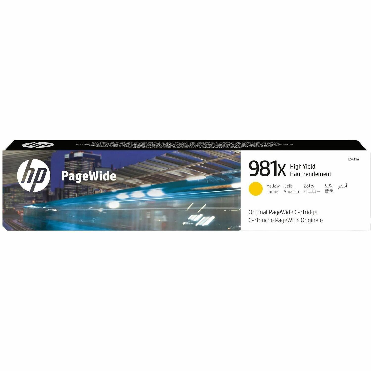 HP 981X (L0R11A) Original High Yield Inkjet Ink Cartridge - Single Pack - Yellow - 1 Each