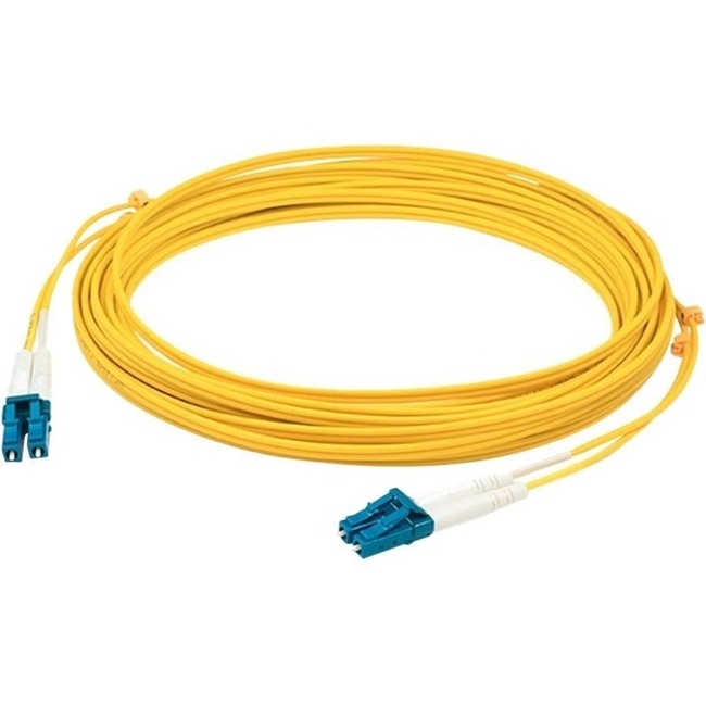 AddOn 5m LC to LC Yellow OM1 Duplex OFNP (Plenum-Rated) Fiber Patch Cable