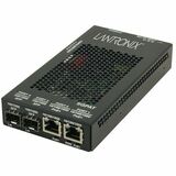 (2) 10/100/1000 POE+ RJ-45 TO (2) OPEN DUAL SPEED SFP PORT MEDIA CONVERTER W/ -O