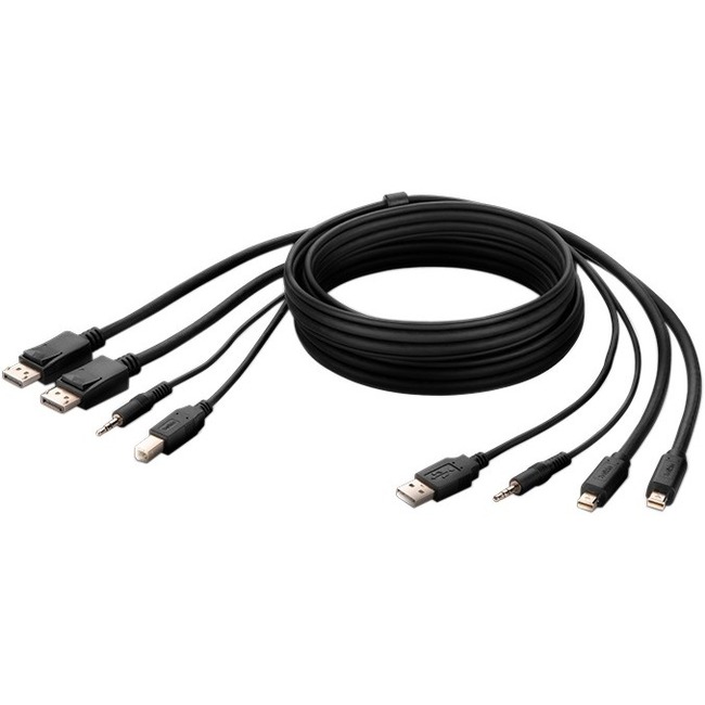 Belkin TAA 2 MDP t-to DP/USB/AUD CBL, VID M/M; USB A/B, 6'