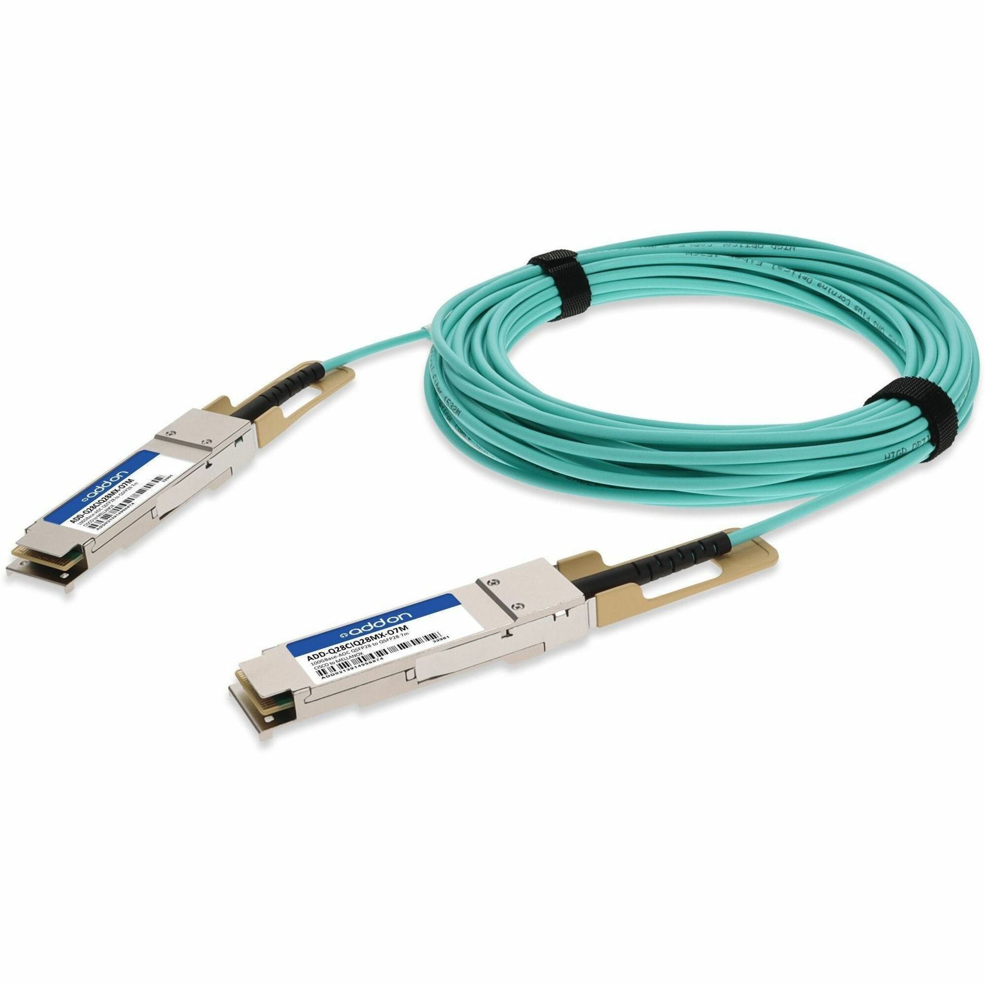 AddOn Cisco QSFP-100G-AOC7M to NVIDIA/Mellanox MFA1A00-C007 Compatible TAA Compliant 100GBase-AOC QSFP28 Active Optical Cable (850nm, MMF, 7m)