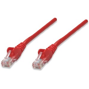 Network Patch Cable, Cat5e, 3m, Red, CCA, U/UTP, PVC, RJ45, Gold Plated Contacts, Snagless, Booted, Lifetime Warranty