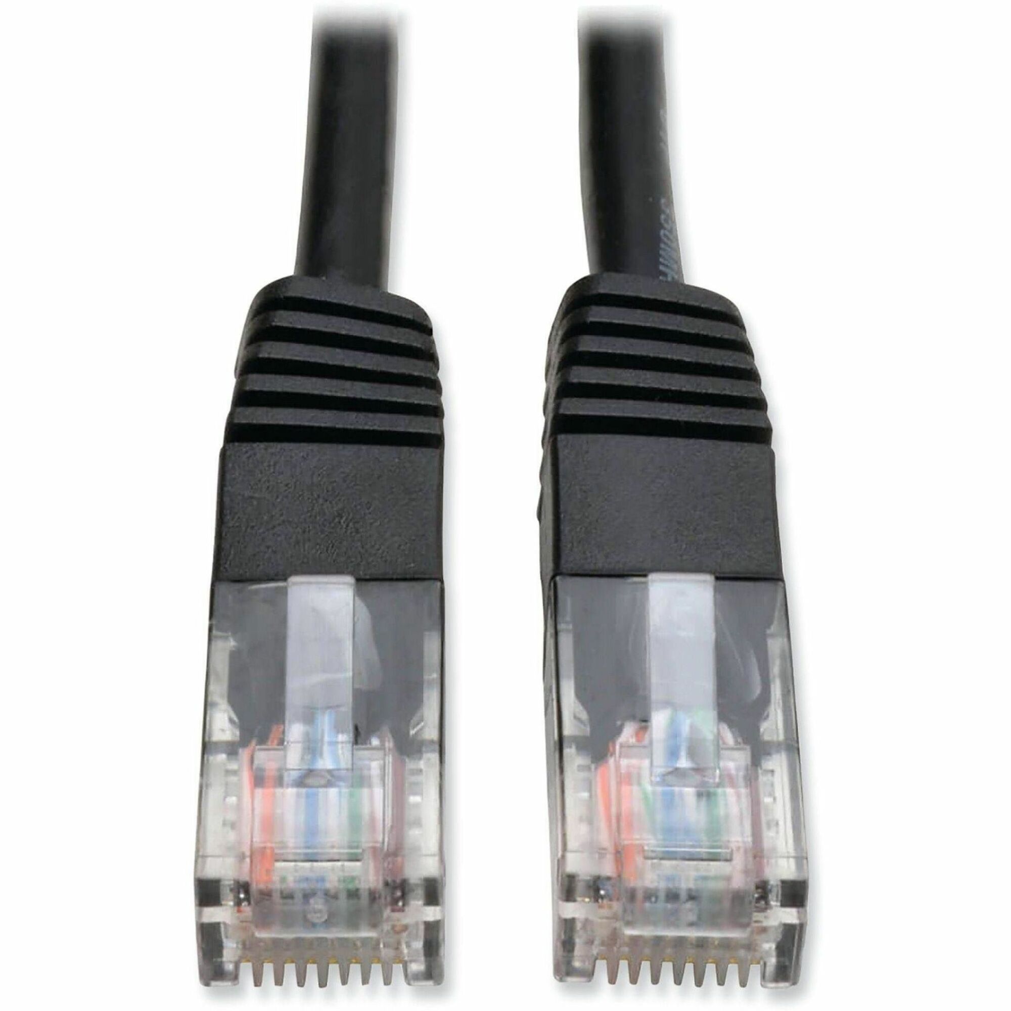 Tripp Lite by Eaton Cat5e 350 MHz Molded (UTP) Ethernet Cable (RJ45 M/M) PoE - Black 10 ft. (3.05 m)