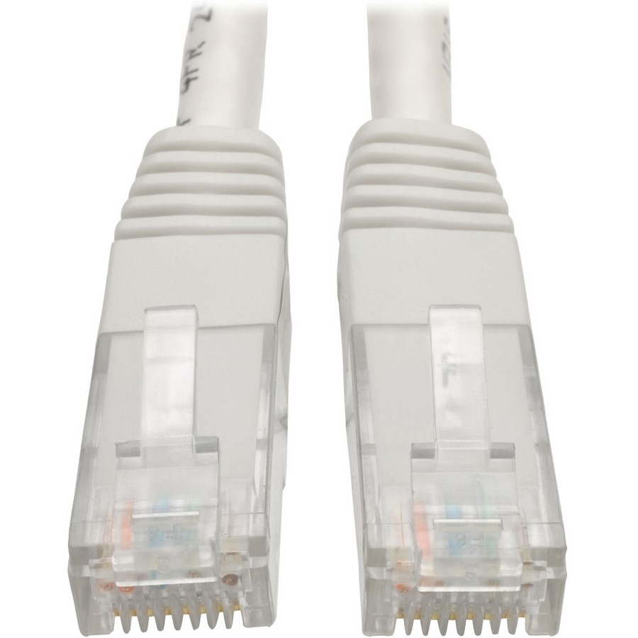 Tripp Lite by Eaton Cat6 Gigabit Molded (UTP) Ethernet Cable (RJ45 M/M) PoE White 15 ft. (4.57 m)