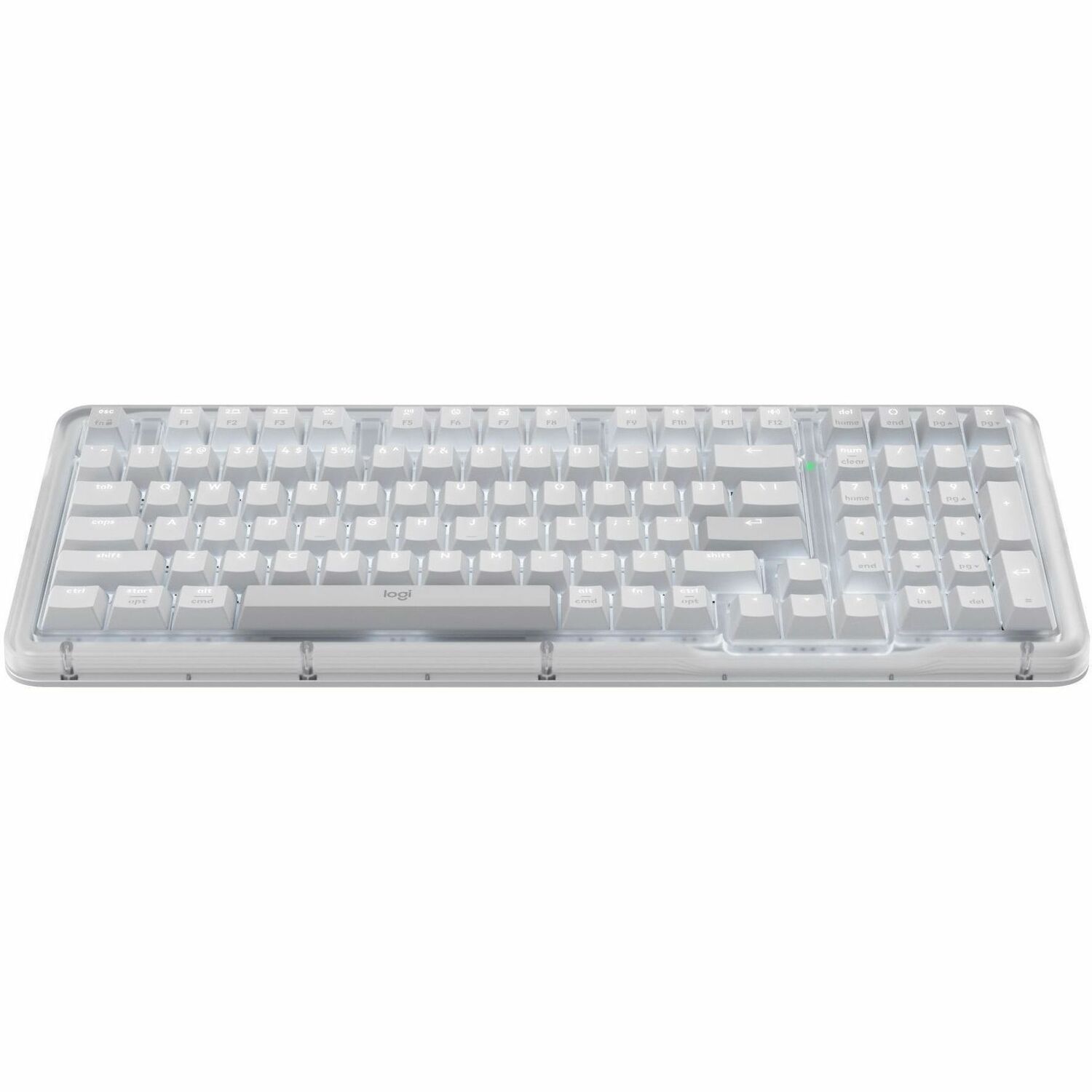 Logitech Alto Keys K98M Wireless Mechanical Keyboard, Customizable Keyboard with Vibration Absorbing Gasket, Backlit Keys, Off-white