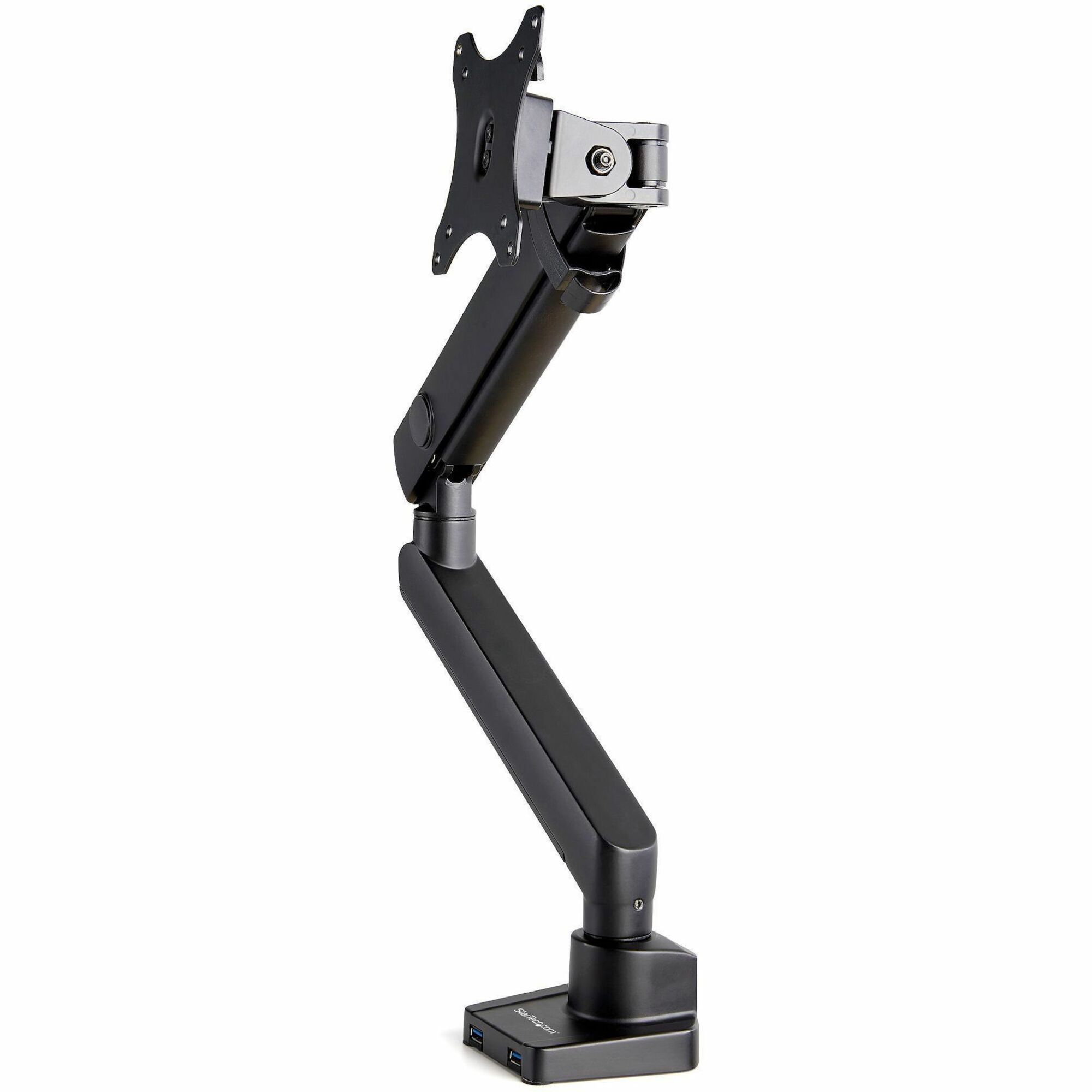 StarTech.com Desk Mount Monitor Arm with 2x USB 3.0 ports, for VESA Display up to 34" (17.6lb/8kg) , C-Clamp/Grommet, Mechanical Spring