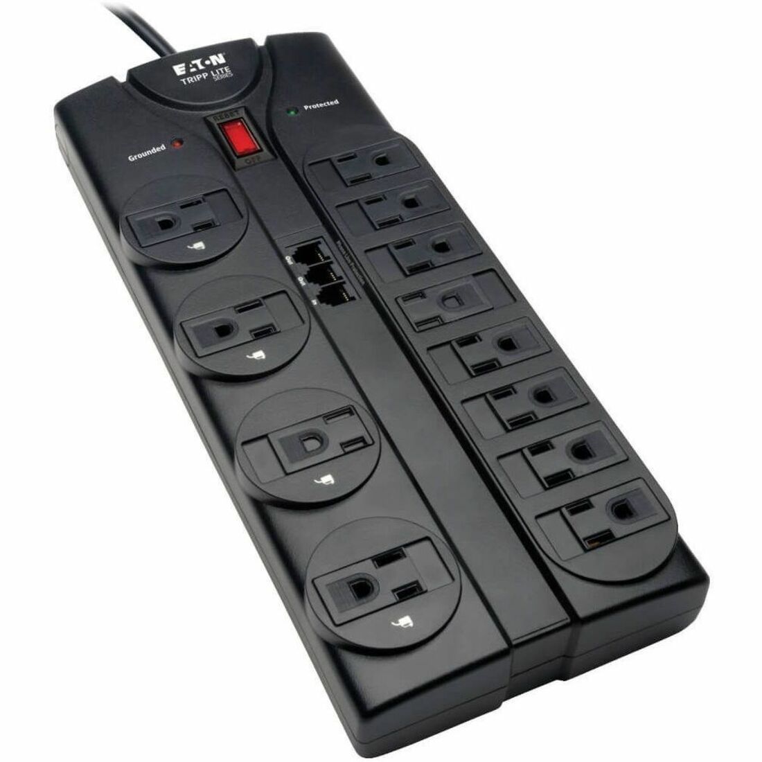 Tripp Lite by Eaton Protect It! 12-Outlet Surge Protector 8 ft. (2.43 m) Cord 2160 Joules Tel/Modem Protection