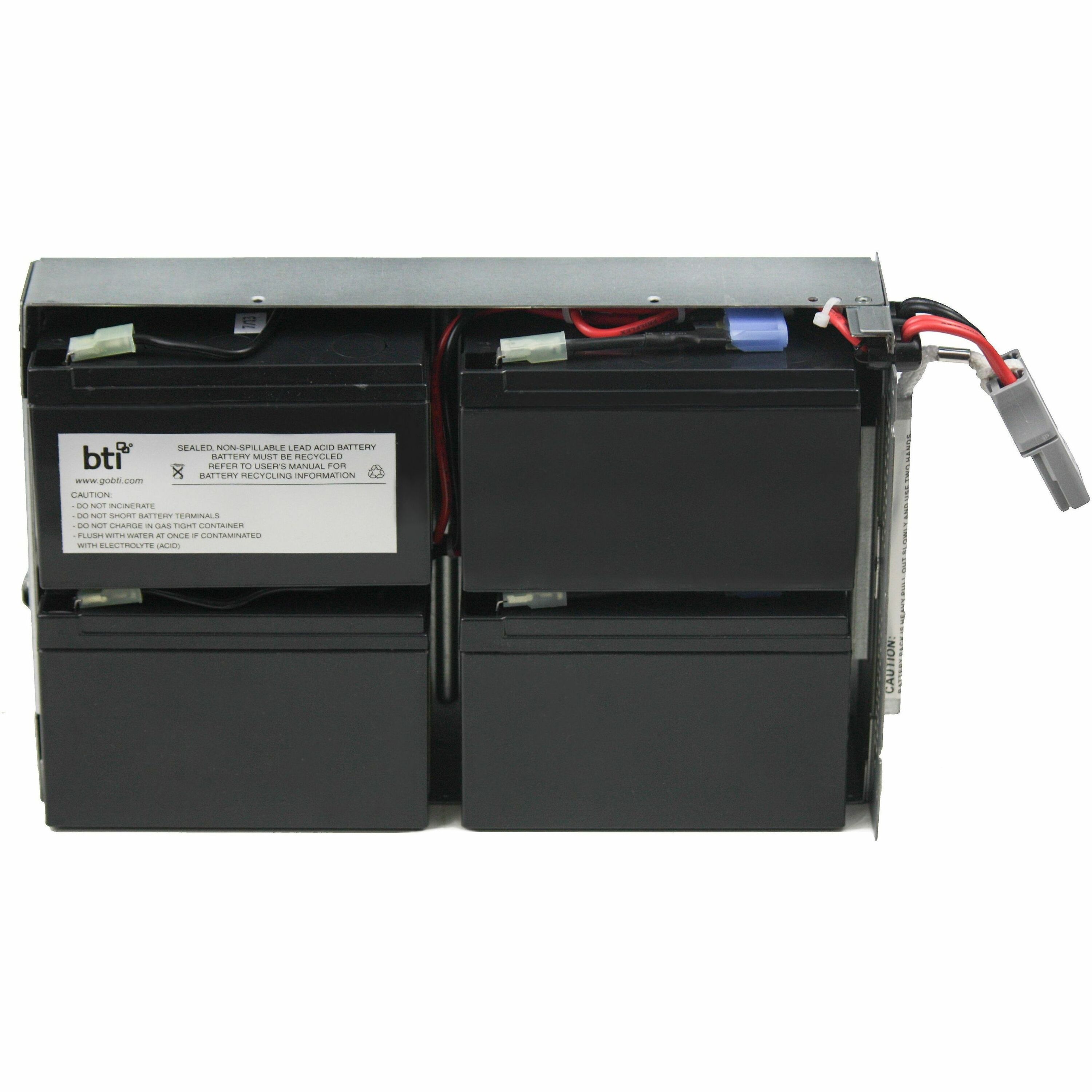 BTI APCRBC157-SLA157 SEALED LEAD ACID BATTERY FOR APC - 2yr Warranty - SMART-UPS RM SMT1000RM2UC, SMC1500-2UC, SMT1000RM12UC, SMT1000RM2UC