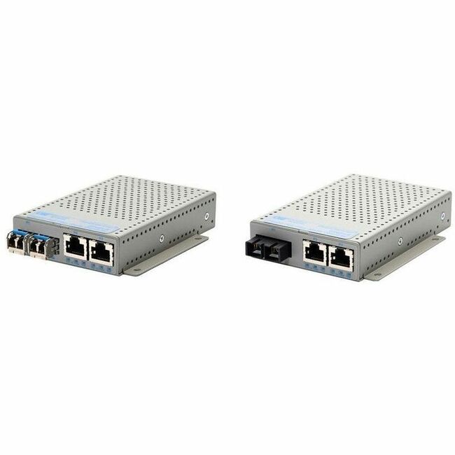Omnitron Systems OmniConverter GPoEBT/S 9169N-1-11W Transceiver/Media Converter