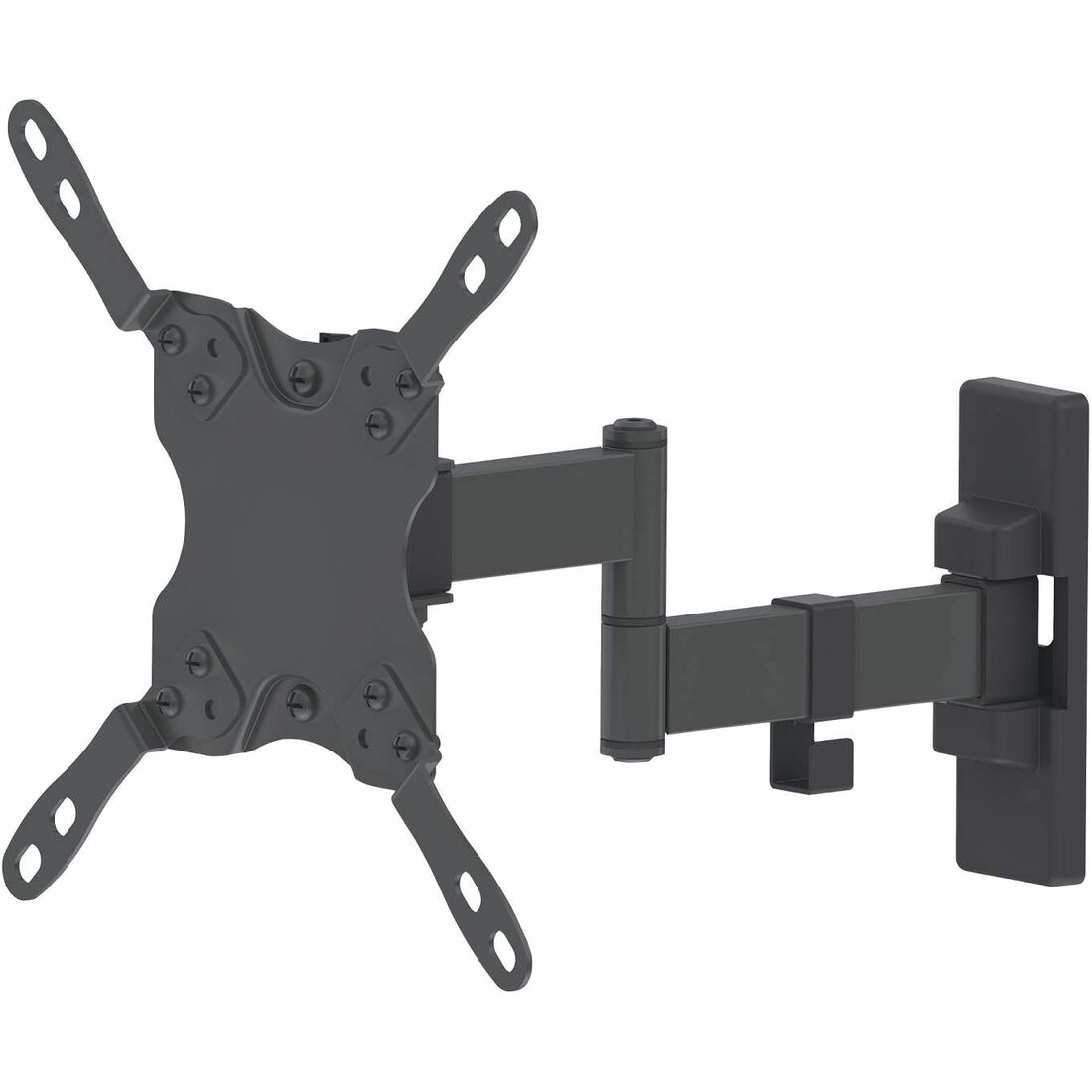 Wall Mount for TV & Monitors (Full Motion), For screens 13" to 42" , VESA compatability: all between 75x75mm and 200x200mm - check the dimensions of the four mounting holes on back of screen to ensure it fits, Max 20kg, Black, Bracket