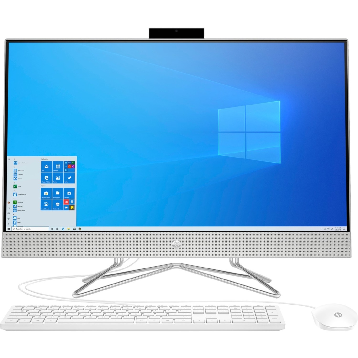 HP 27-dp1000i 27-dp1270 All-in-One Computer - Intel Core i5 11th Gen i5-1135G7 - 8 GB - 512 GB PCI Express NVMe SSD - 27" Full HD Touchscreen - Desktop - Natural Silver