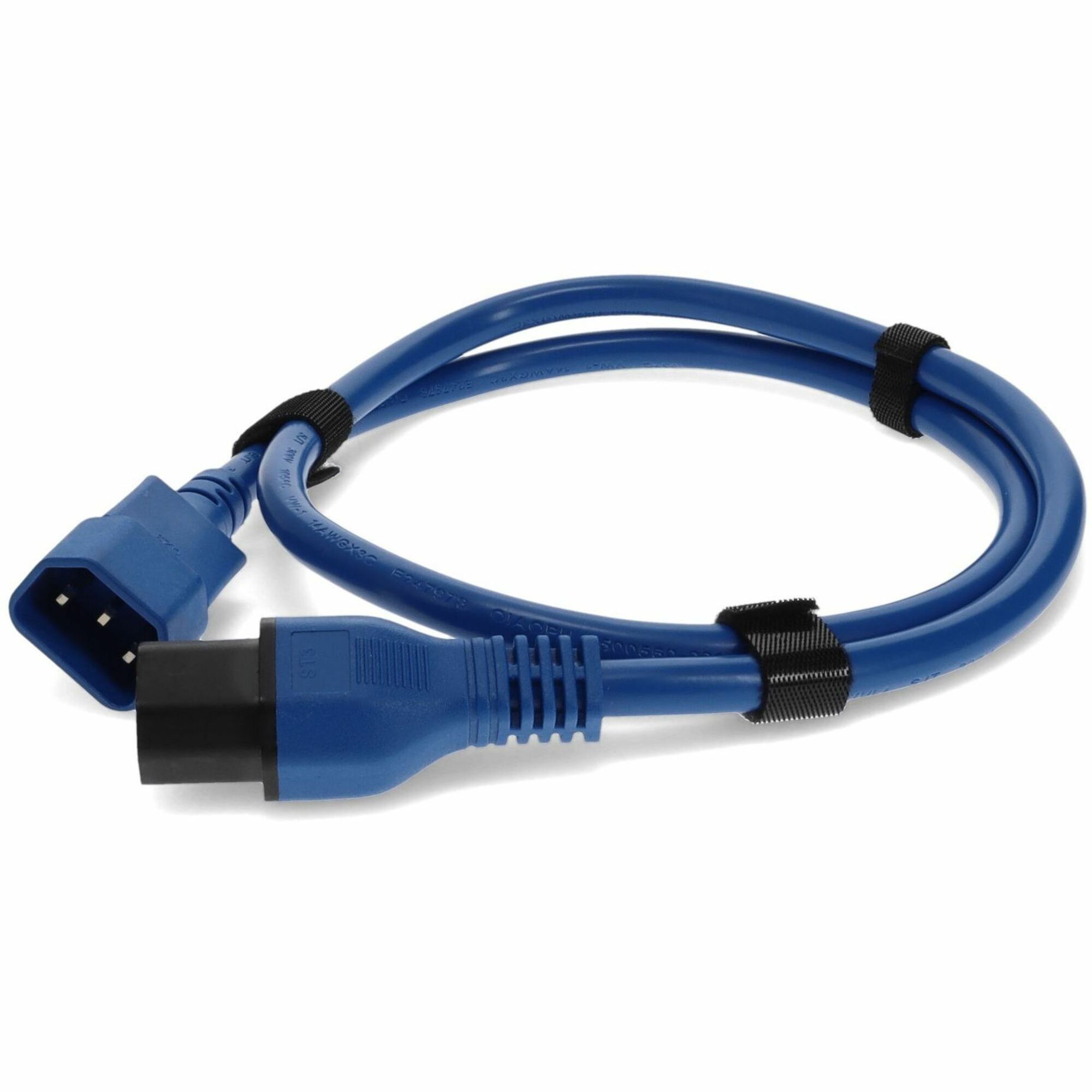 AddOn 6ft C13 (Locking) Female to C14 (Locking) Male 14AWG 15A Blue 100-250V Power Cable