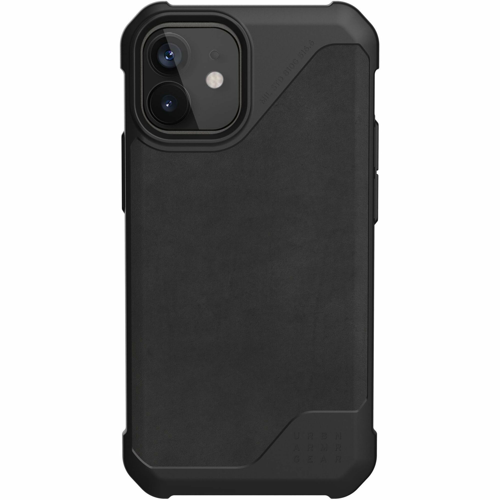 Urban Armor Gear Metropolis LT Series iPhone 12 Mini 5G Case - LTHR ARMR Black