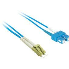 C2G-3m LC-SC 9/125 OS1 Duplex Singlemode Fiber Optic Cable (Plenum-Rated) - Blue