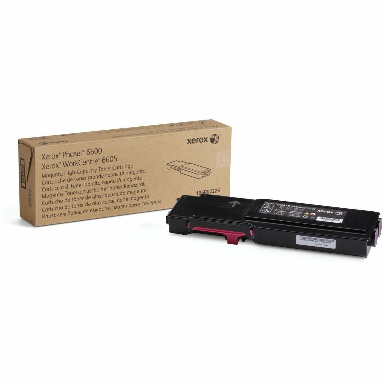 Xerox Genuine Phaser™ 6600, WorkCentre™ 6605 Magenta High capacity Toner Cartridge (6000 Pages) - 106R02226