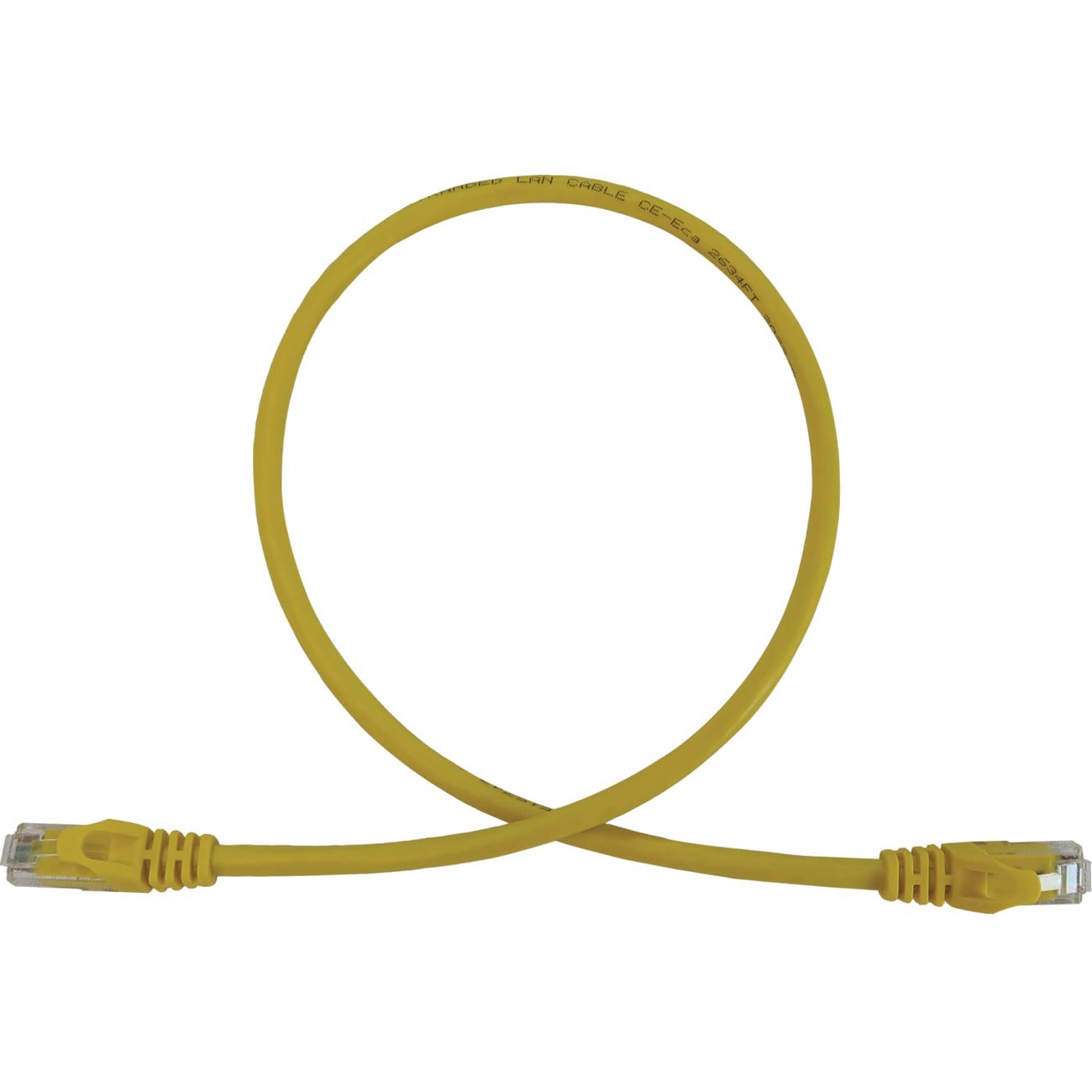 Tripp Lite by Eaton Cat6a 10G Snagless Molded UTP Ethernet Cable (RJ45 M/M), PoE, Yellow, 2 ft. (0.6 m)
