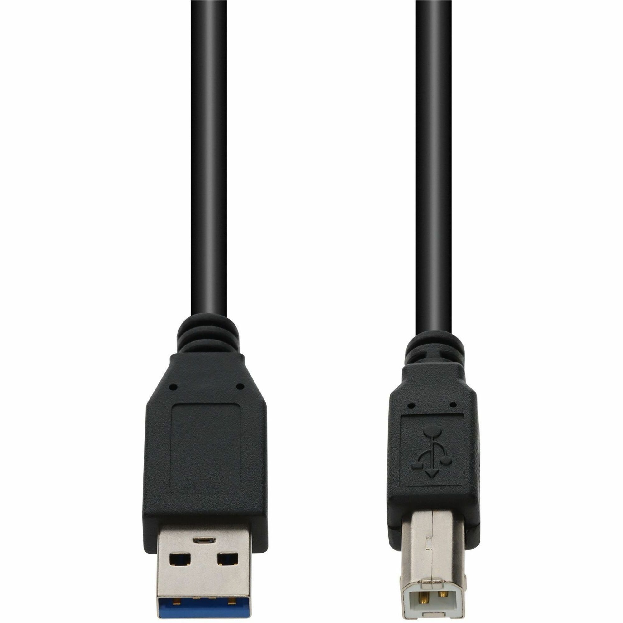 AddOn 10ft USB A 3.0 (Male) to USB B 3.0 (Male) Black Cable, 5Gbps