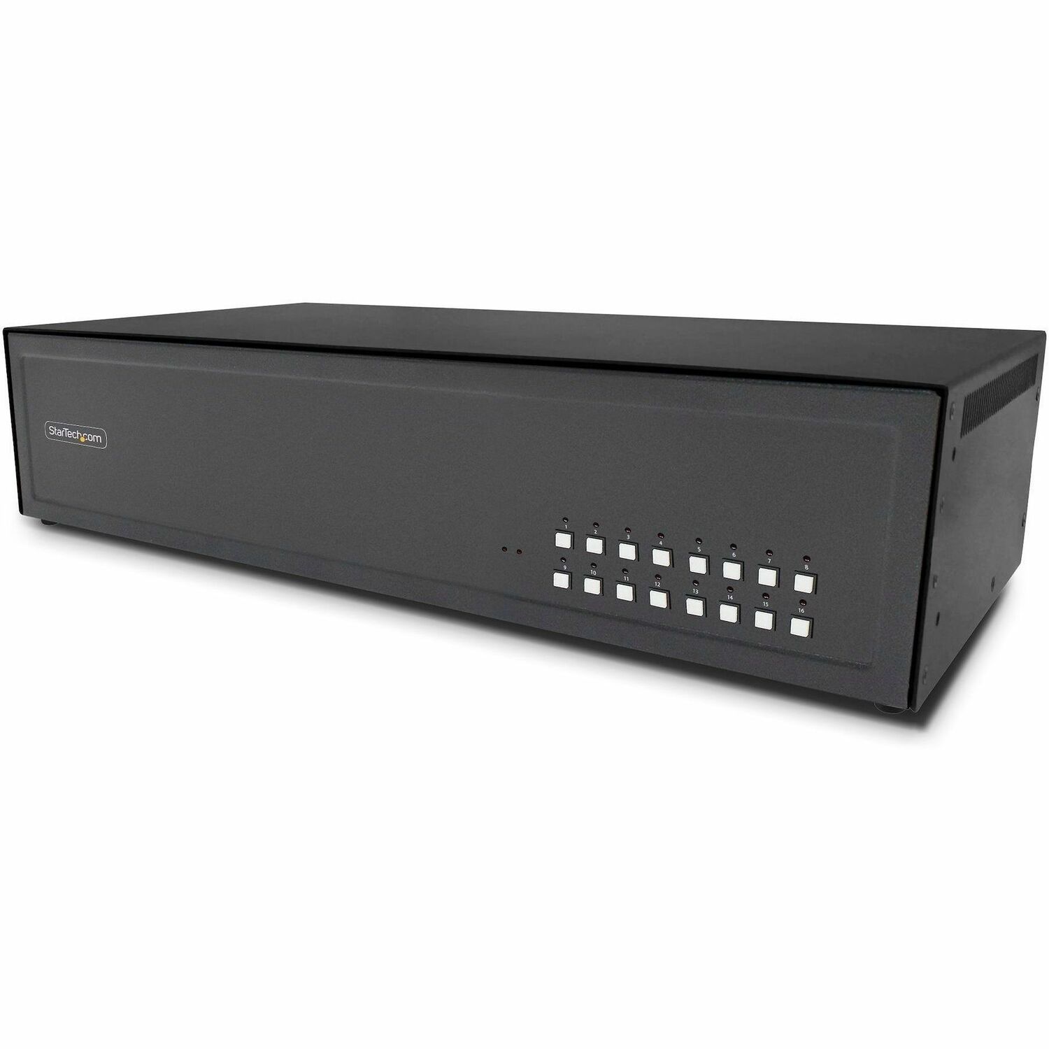 StarTech.com Secure 16-Port KVM Switch, DVI, NIAP 4.0, Metal Housing, CAC Port, Made in the USA