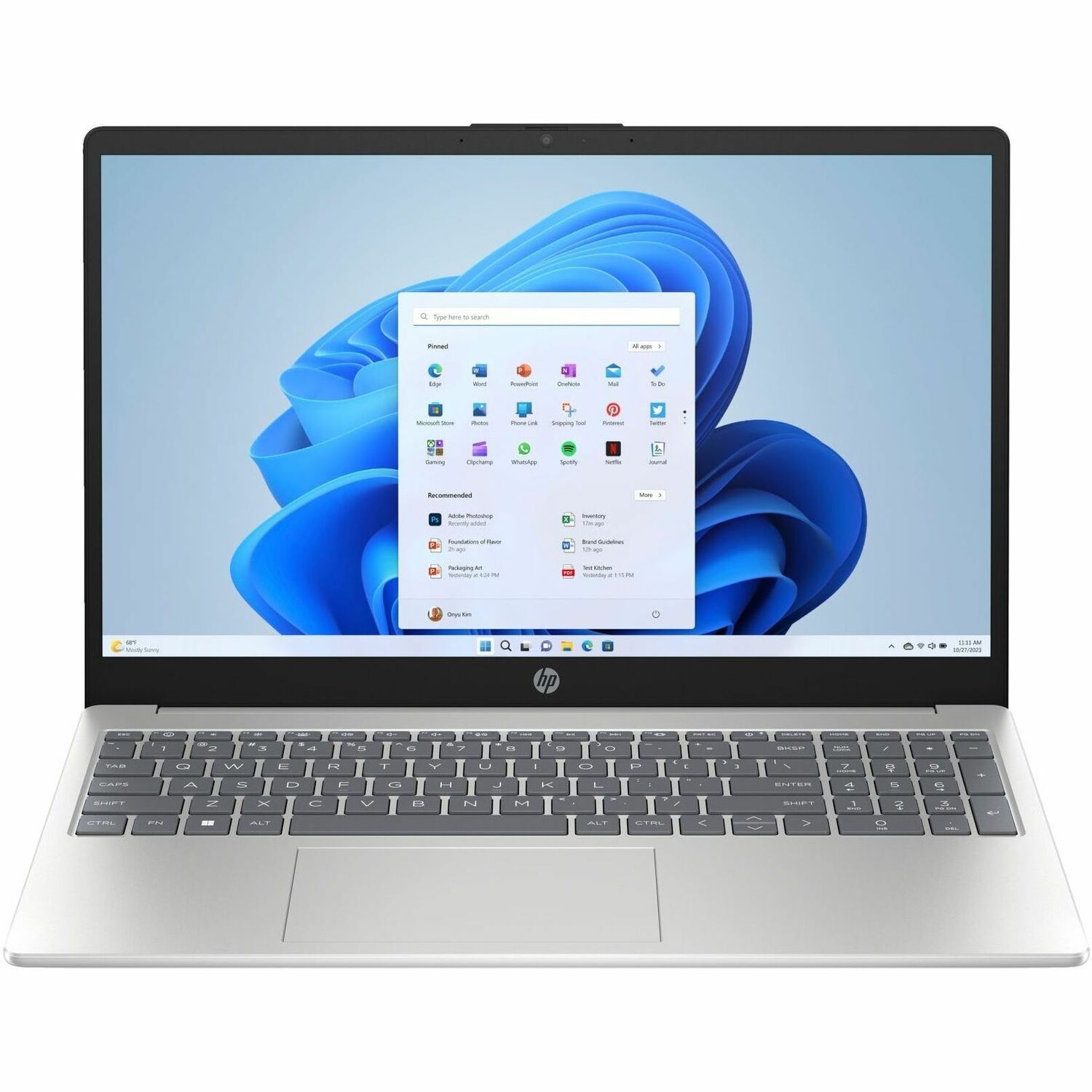 HPI SOURCING - NEW 15-fd0000 15-fd0081wm 15.6" Notebook - HD - Intel N-Series N200 - 4 GB - 128 GB Flash Memory - Natural Silver