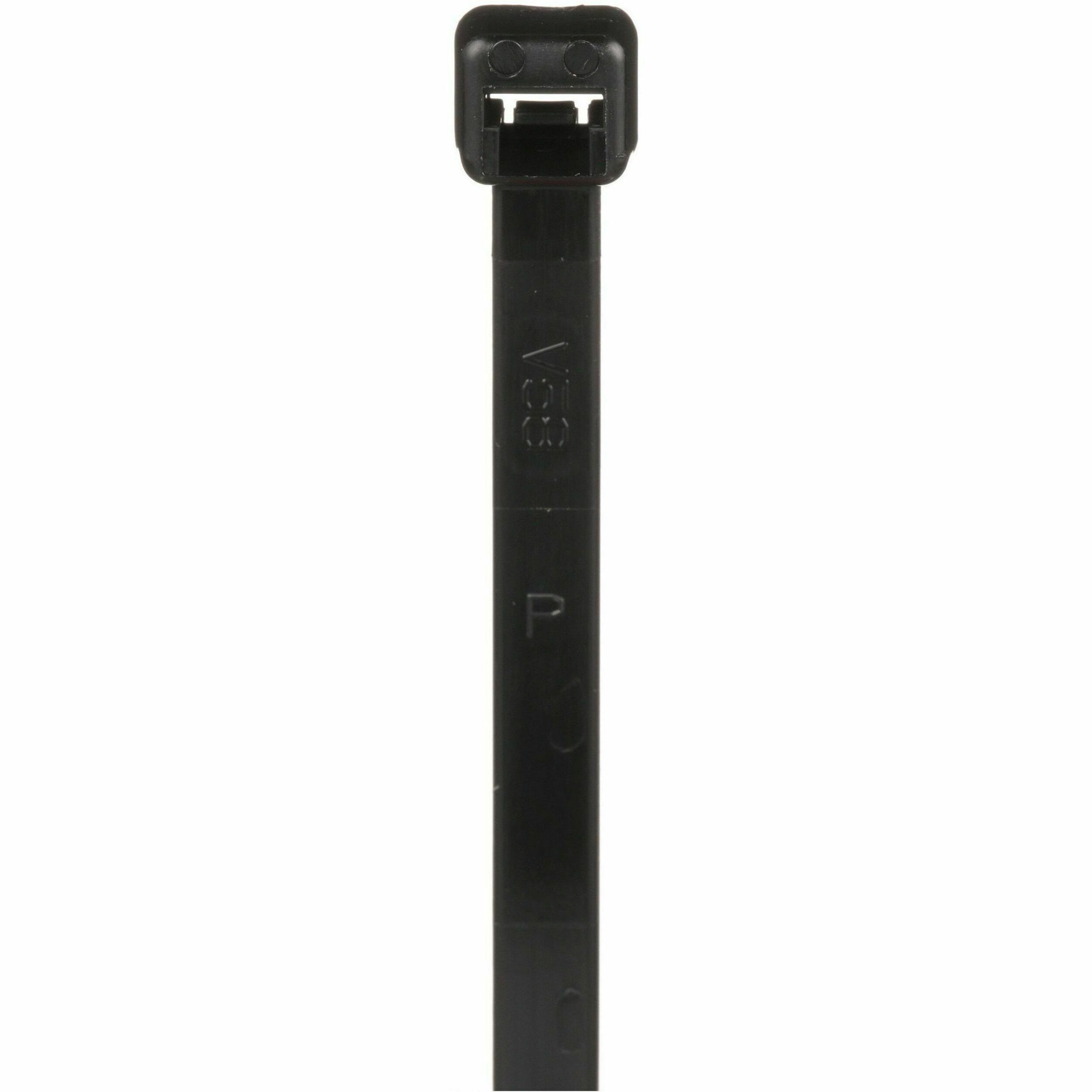 Panduit Cable Tie, Black, UV Nylon 612, 9.8" , 50lb, PK100
